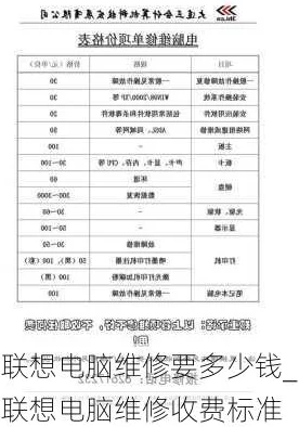 联想笔记本主板维修价格解析-故障排查与收费标准分析