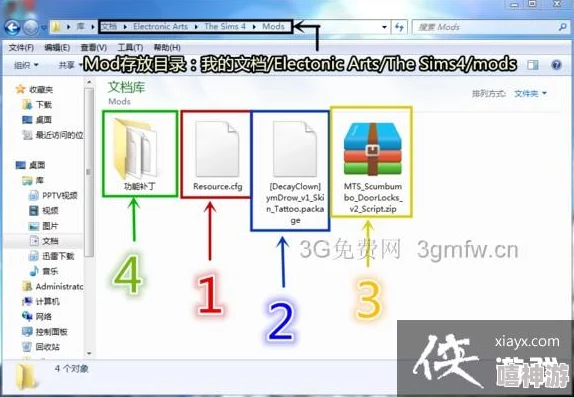 模拟人生4的游戏文件通常放在哪里？